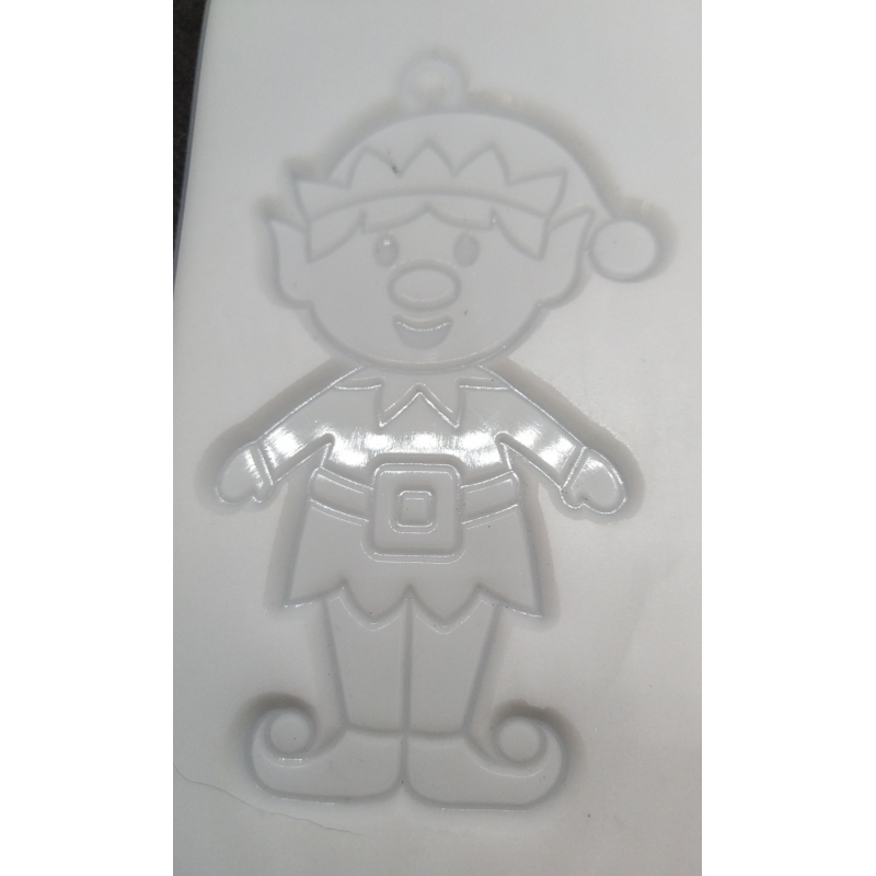 mal raamhanger kerst elfje